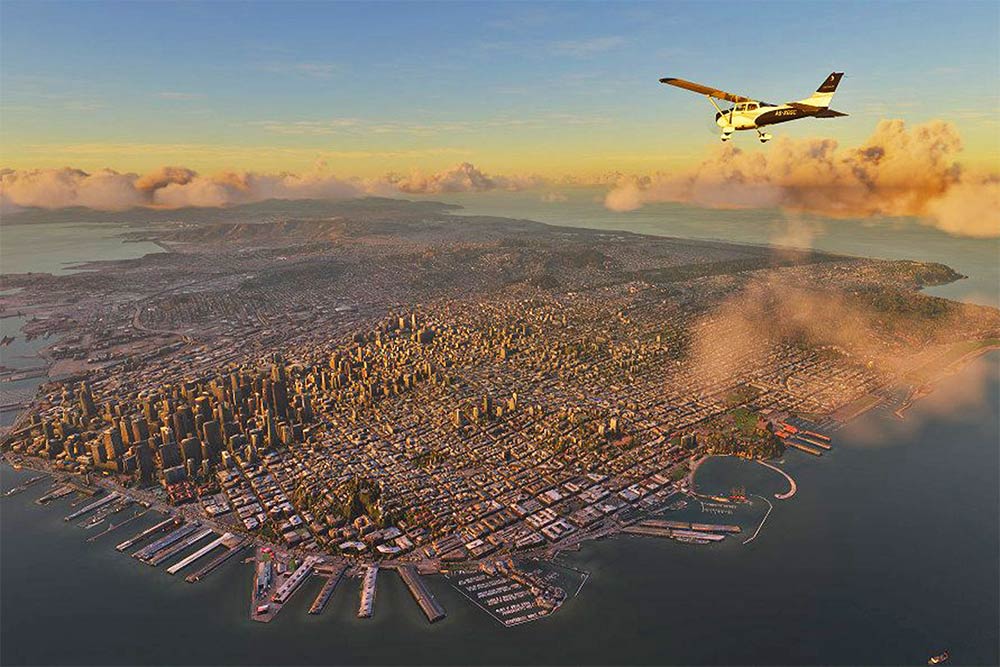 A city in Flight Simulator 2020